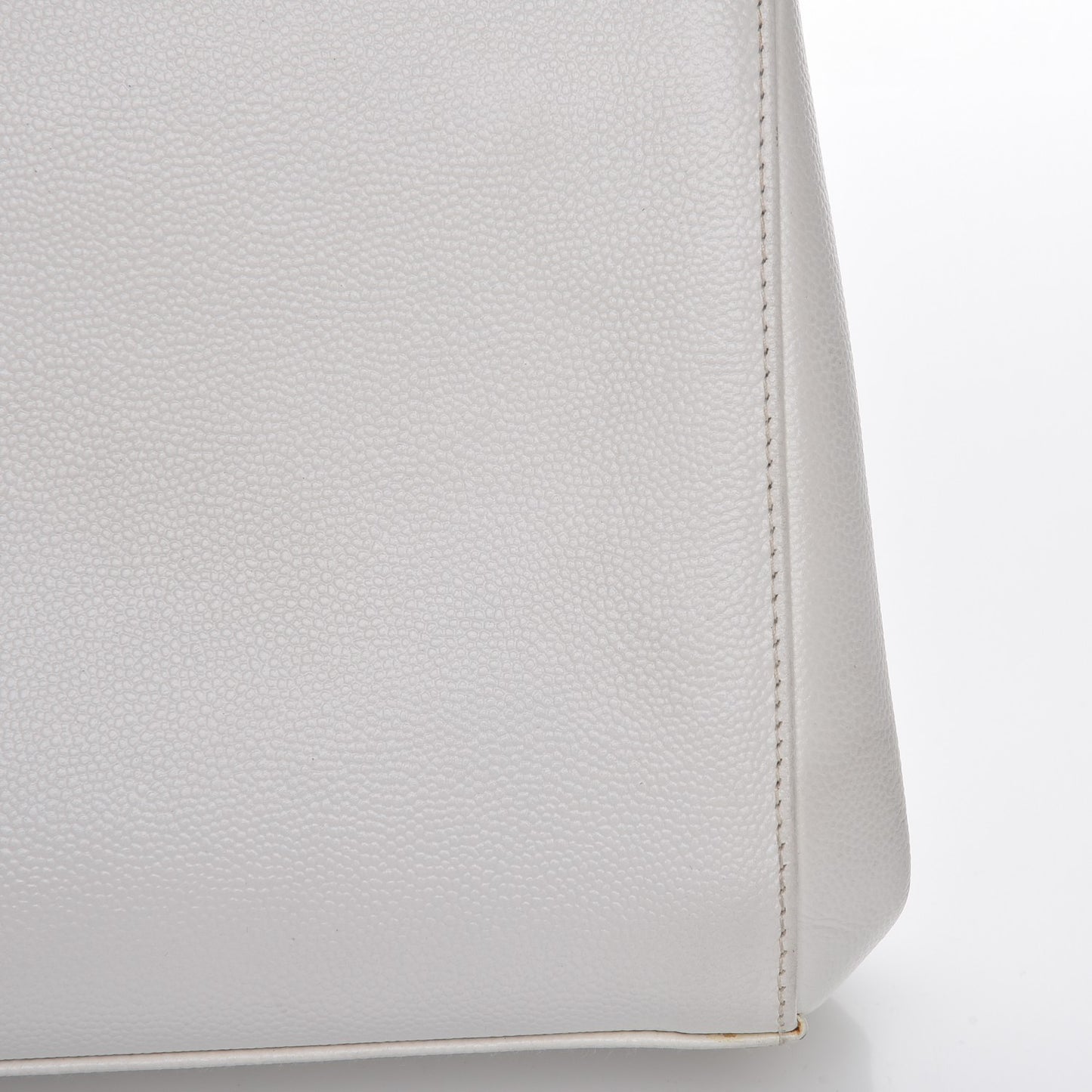 Caviar CC Frame Evening Bag White