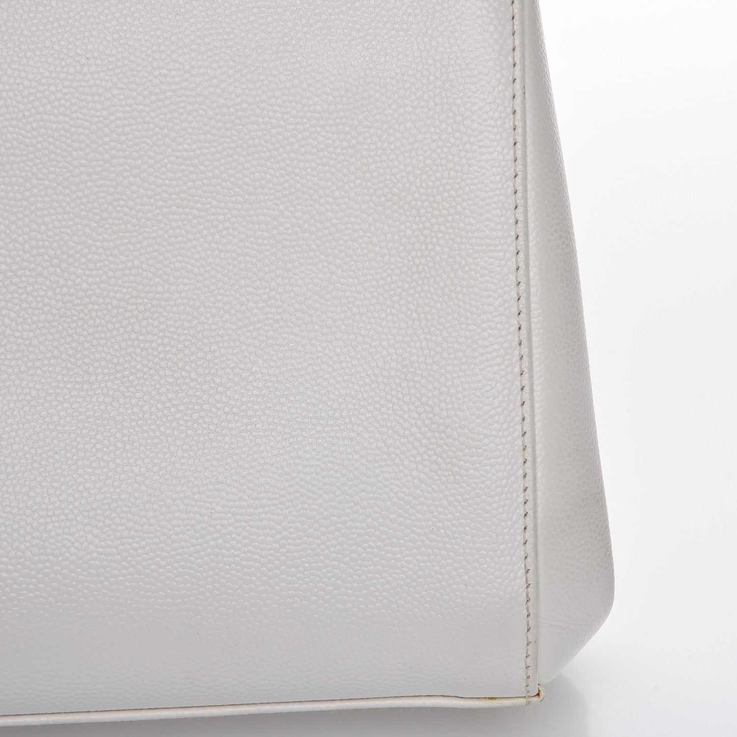 Chanel Caviar CC Frame Evening Bag White 12 of 12