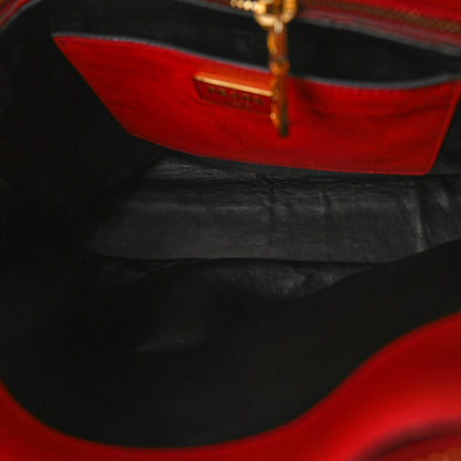 Prada Saffiano Soft Triple Pocket Tote Rosso 5 of 17