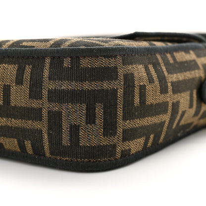 Fendi Fabric Jacquard FF 1974 Medium Baguette Tobacco Moro Black 9 of 11