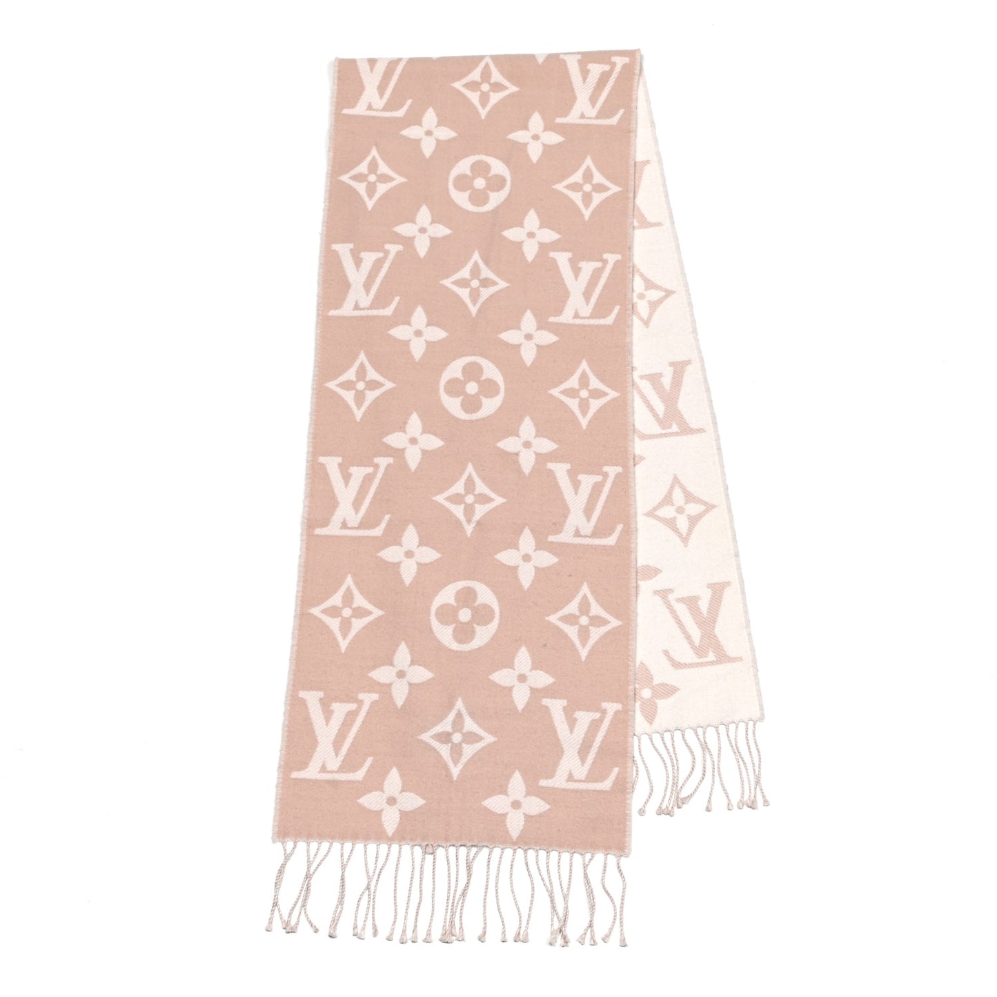Wool Monogram Simply LV Scarf Beige
