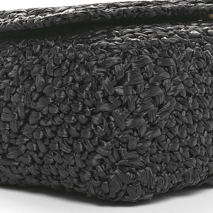 Saint Laurent Raffia Monogram Medium Jamie Black 9 of 11