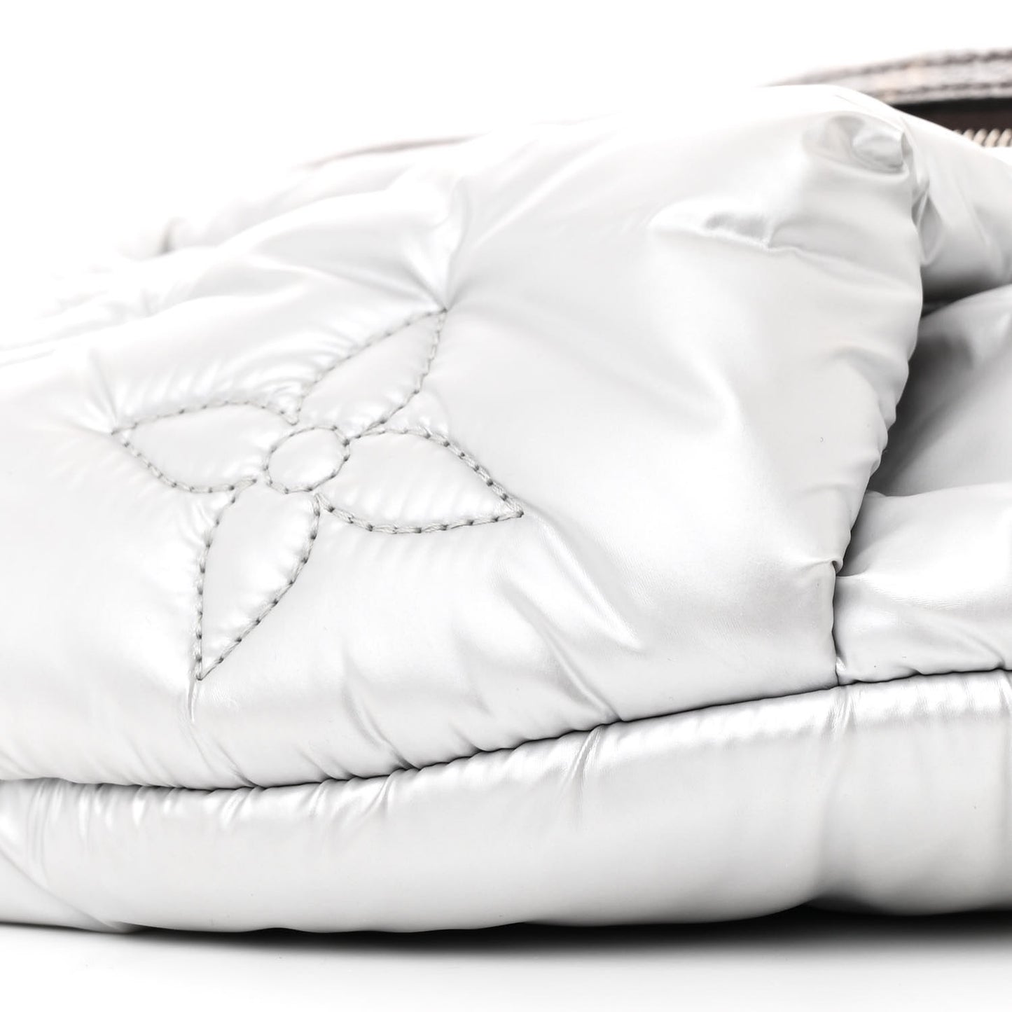 Econyl Monogram Pillow BumBag Silver