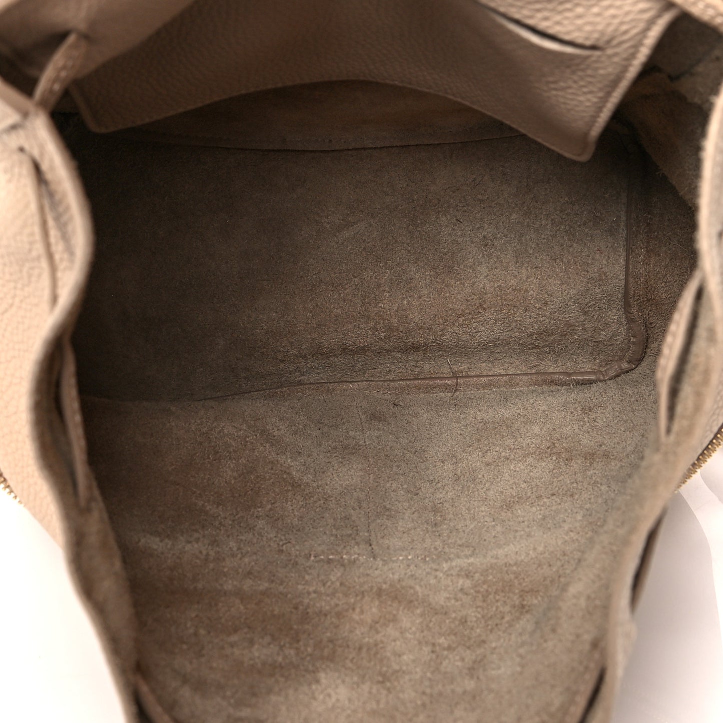 Grained Calfskin Backpack Macadamia