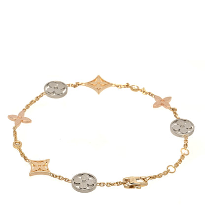 Louis Vuitton 18K Yellow White Pink Gold Diamond Idylle Blossom Bracelet 2 of 4