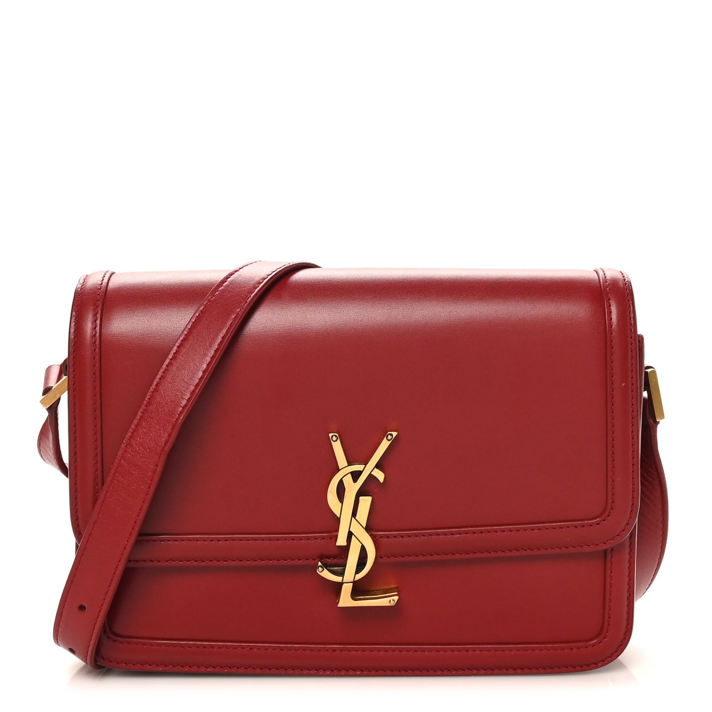 Box Calfskin Monogram Medium Solferino Satchel Rouge Opyum