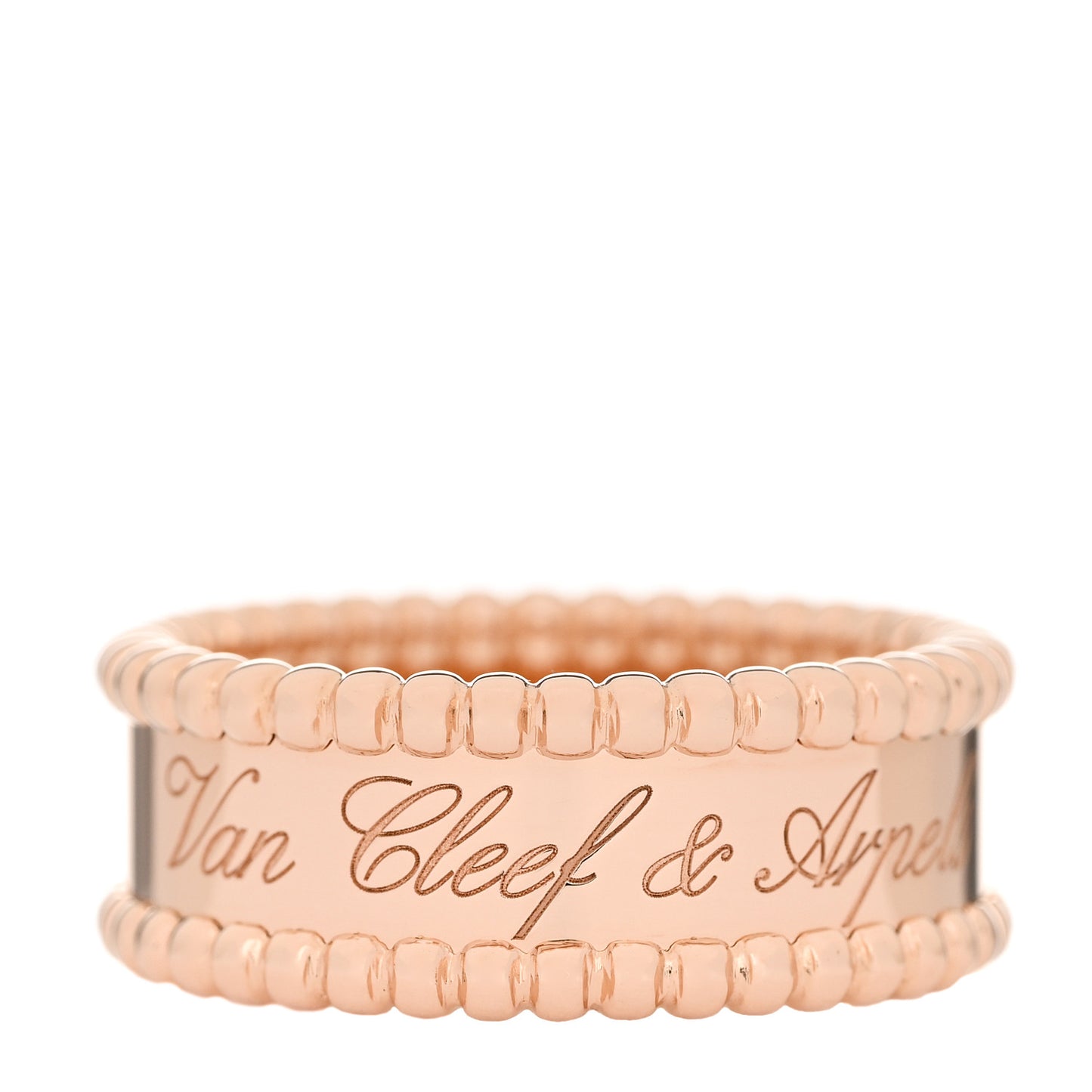 18K Rose Gold Perlee Signature Ring 55 7.25