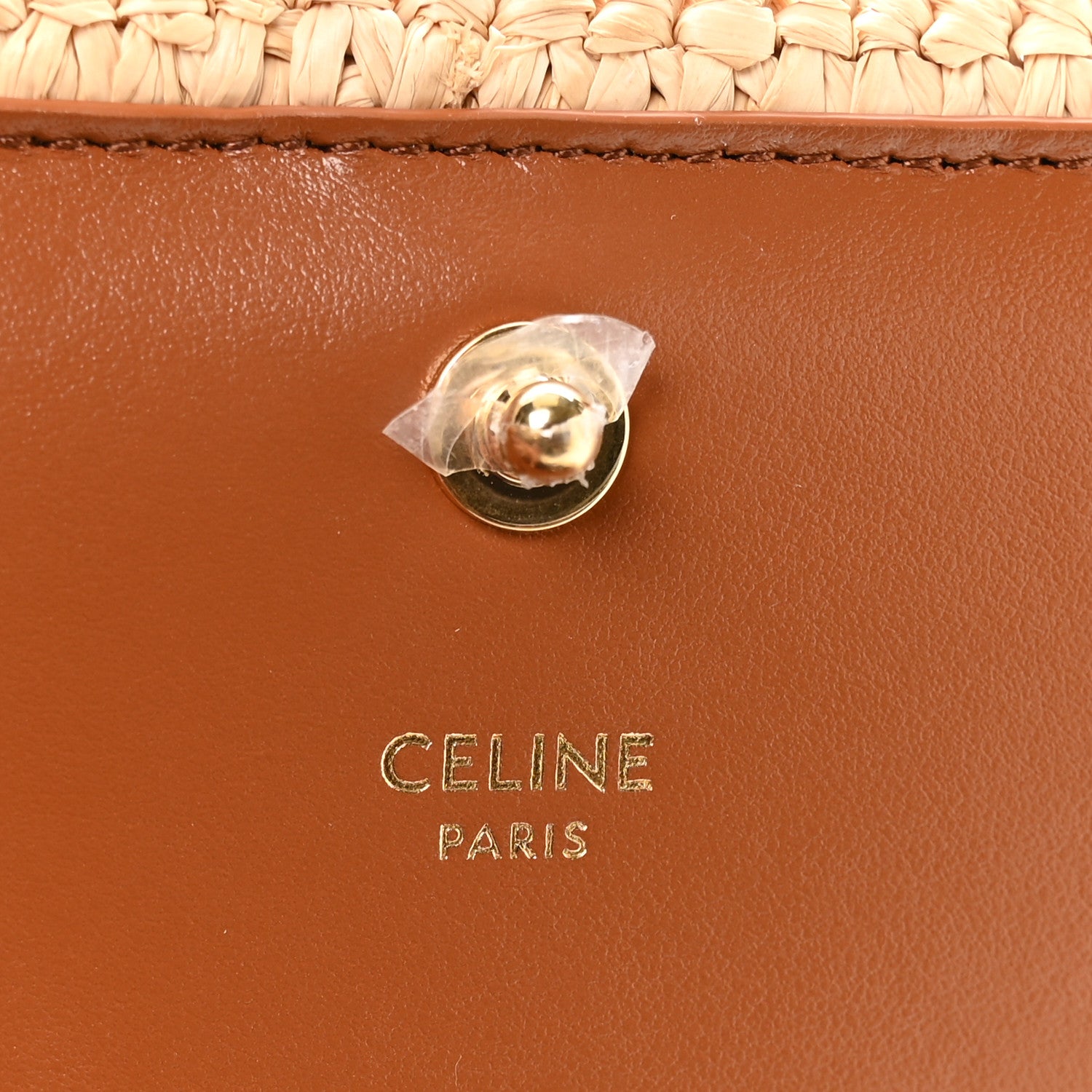 Celine Raffia Calfskin Multipochette Natural 6 of 12