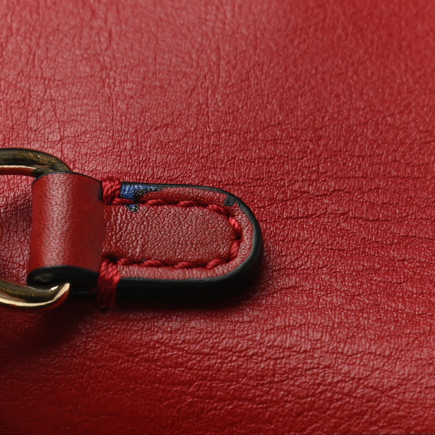 Nappa Enchanted Wonderland Rockstud Wristlet Clutch Red