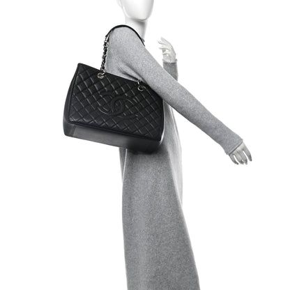 Chanel Caviar Quilted Grand Shopping Tote GST Black 2 of 12