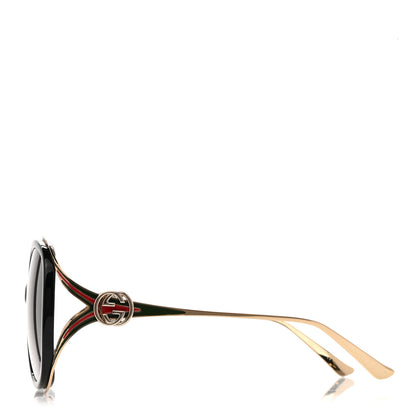 Gucci Round Frame Injected GG0226S Sunglasses Black 3 of 9