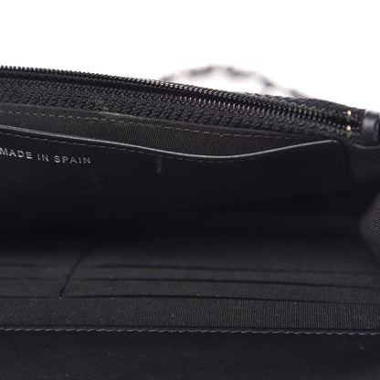 Chanel Caviar Timeless CC Wallet On Chain WOC Black 9 of 9