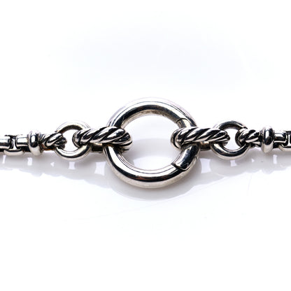 David Yurman Sterling Silver Amulet Vehicle Box Chain Necklace 4 of 7