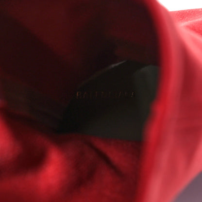 Balenciaga Jersey Crepe Extreme Pointed Toe Knife Booties 39 Rouge 8 of 8