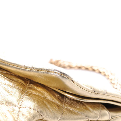 Chanel Metallic Aged Calfskin Quilted 2.55 Reissue 228 Flap Light Gold 14 of 19