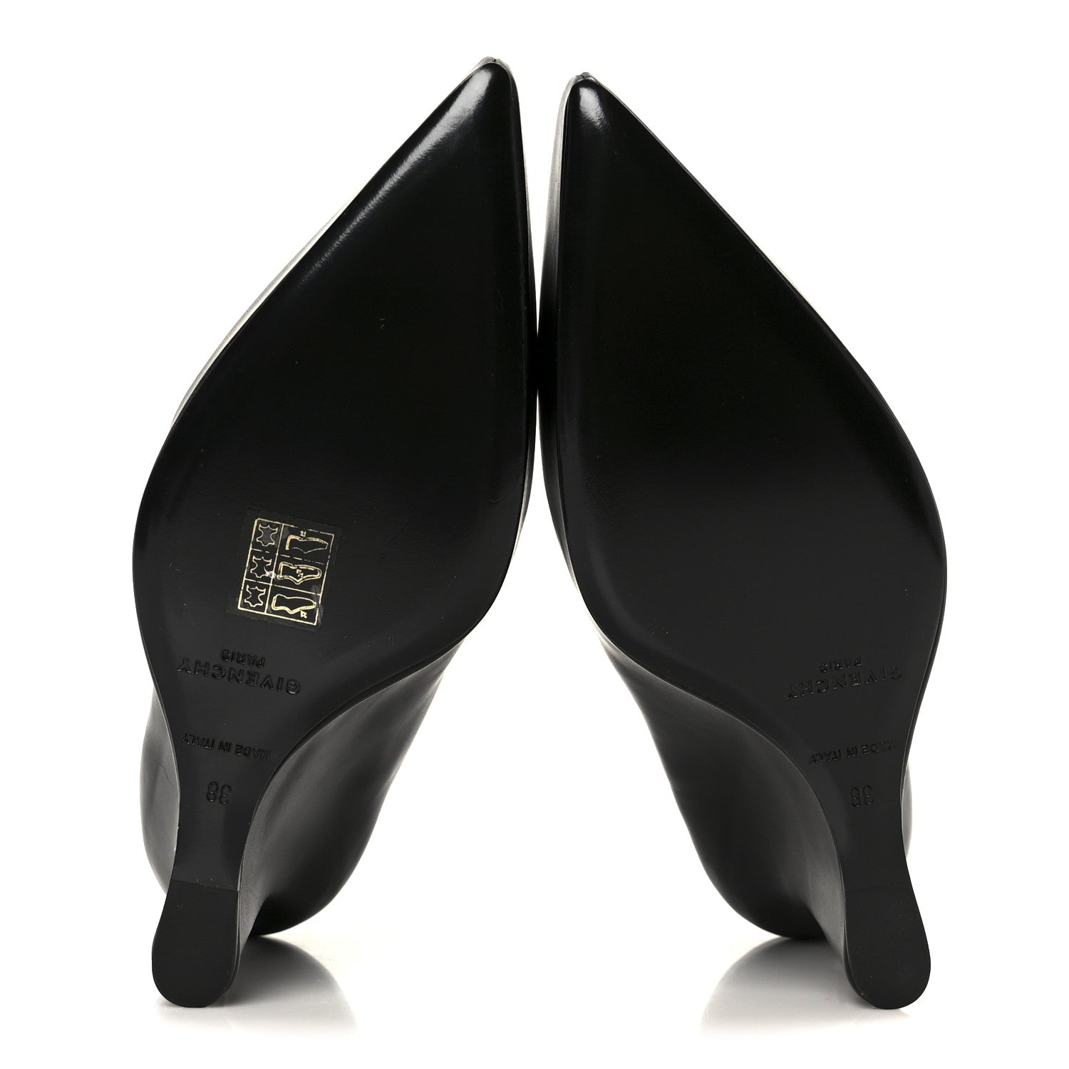 Givenchy Calfskin G Lock 80mm Wedge Low Boots 38 Black 6 of 10