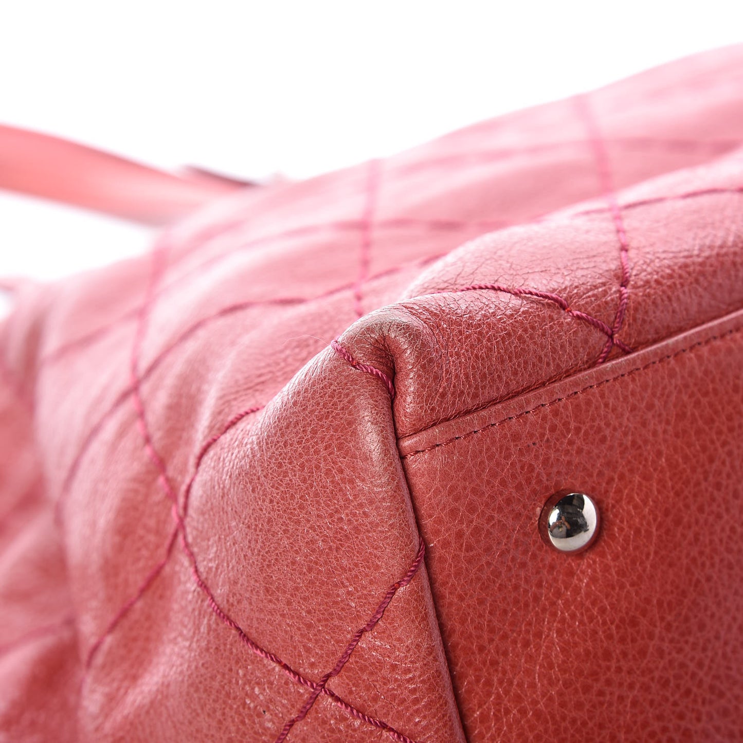 Glazed Calfskin XL On The Road Tote Pink