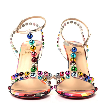 Christian Louboutin Patent PVC Faridaravie 100 Sandals 39 Multicolor 2 of 8