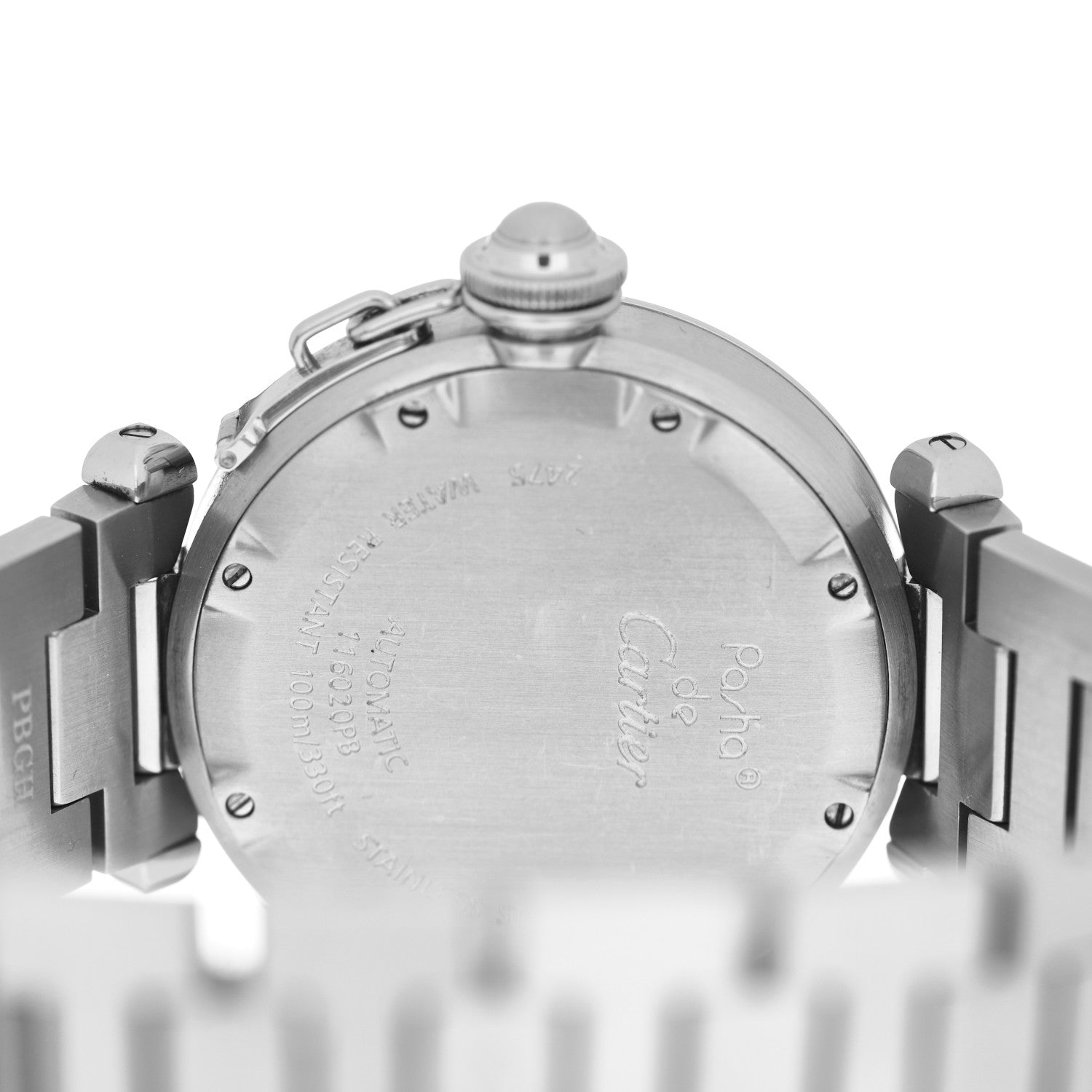 Cartier Stainless Steel 35mm Pasha C Big Date Automatic Watch 4 of 5