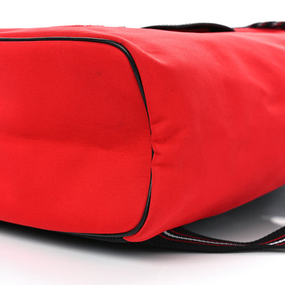 Christian Dior Calfskin Nylon Motion Backpack Red Black 10 of 13