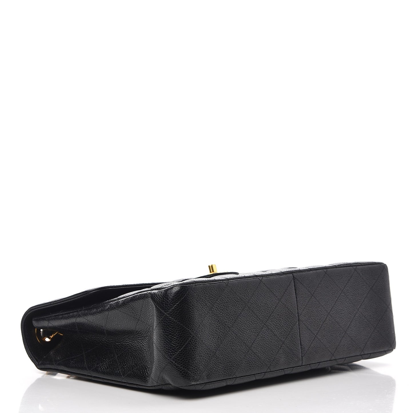 Caviar Quilted Jumbo Single Flap Black
