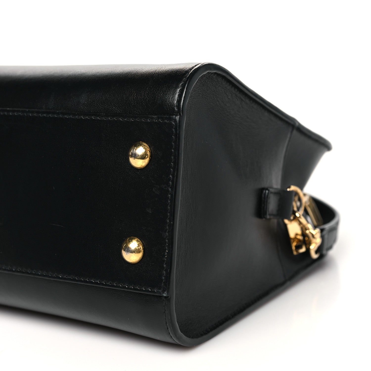Saint Laurent Calfskin Monogram Baby Cabas Black 10 of 10