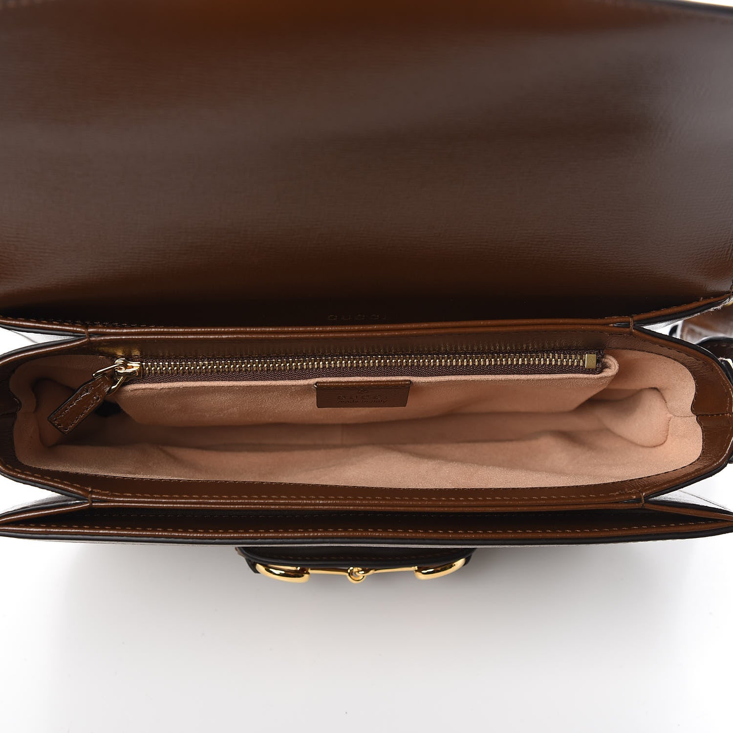 Gucci GG Supreme Monogram Horsebit 1955 Shoulder Bag Beige Brown Sugar 5 of 10