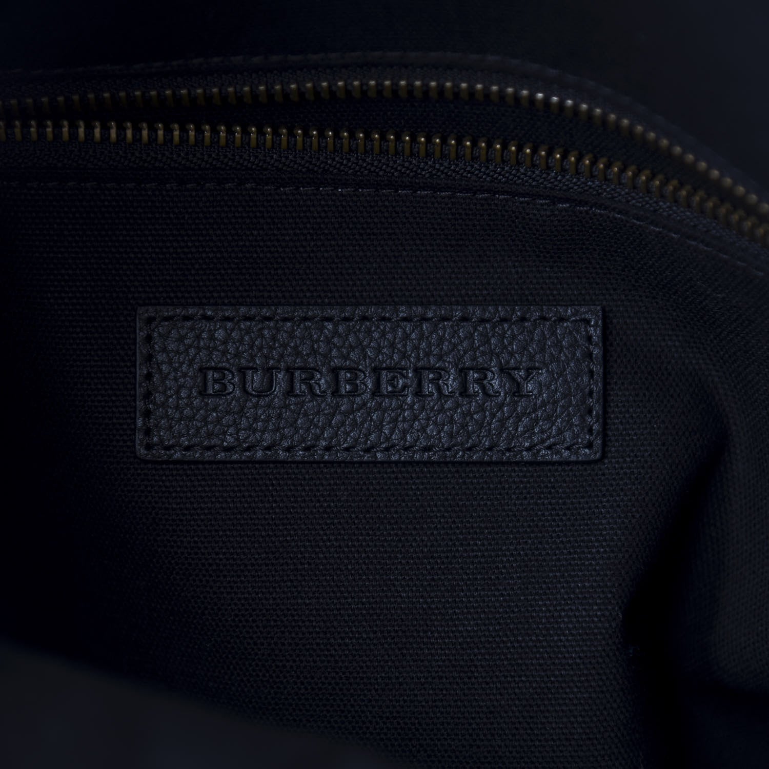 Burberry Grainy Calfskin Mega Check Armley Folding Messenger Black 10 of 11