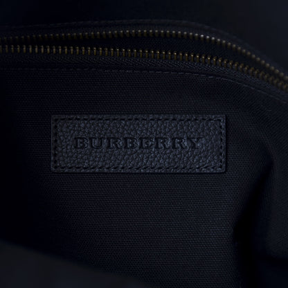 Burberry Grainy Calfskin Mega Check Armley Folding Messenger Black 10 of 11