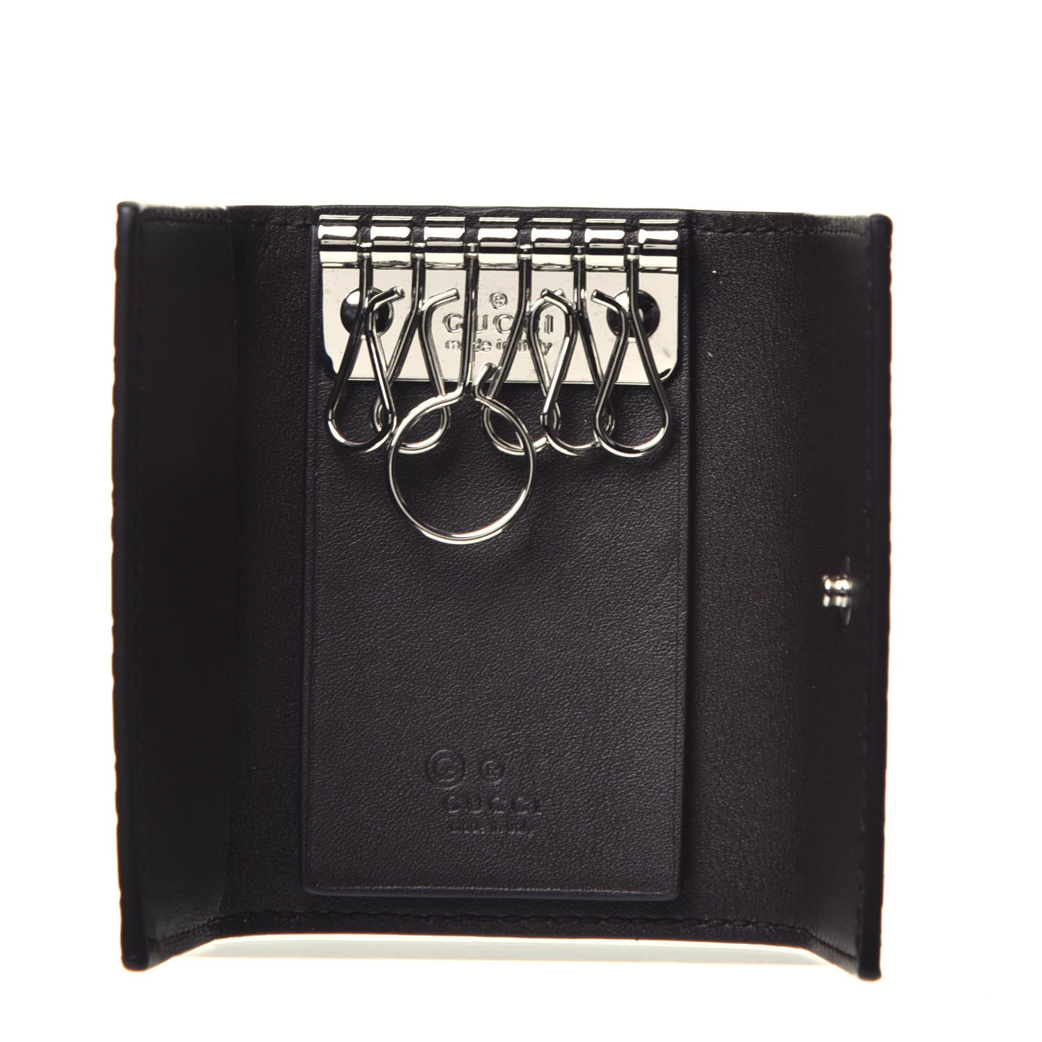 Gucci Microguccissima 6 Key Holder Case Black 5 of 7