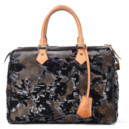 Louis Vuitton Monogram Fleur De Jais Sequins Speedy 30 1 of 12
