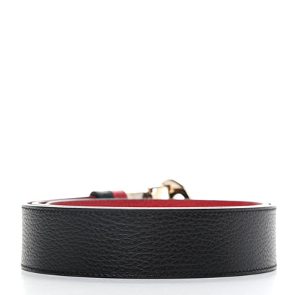 Gucci Calfskin 1973 Reversible Belt 105 42 Black Red 2 of 5