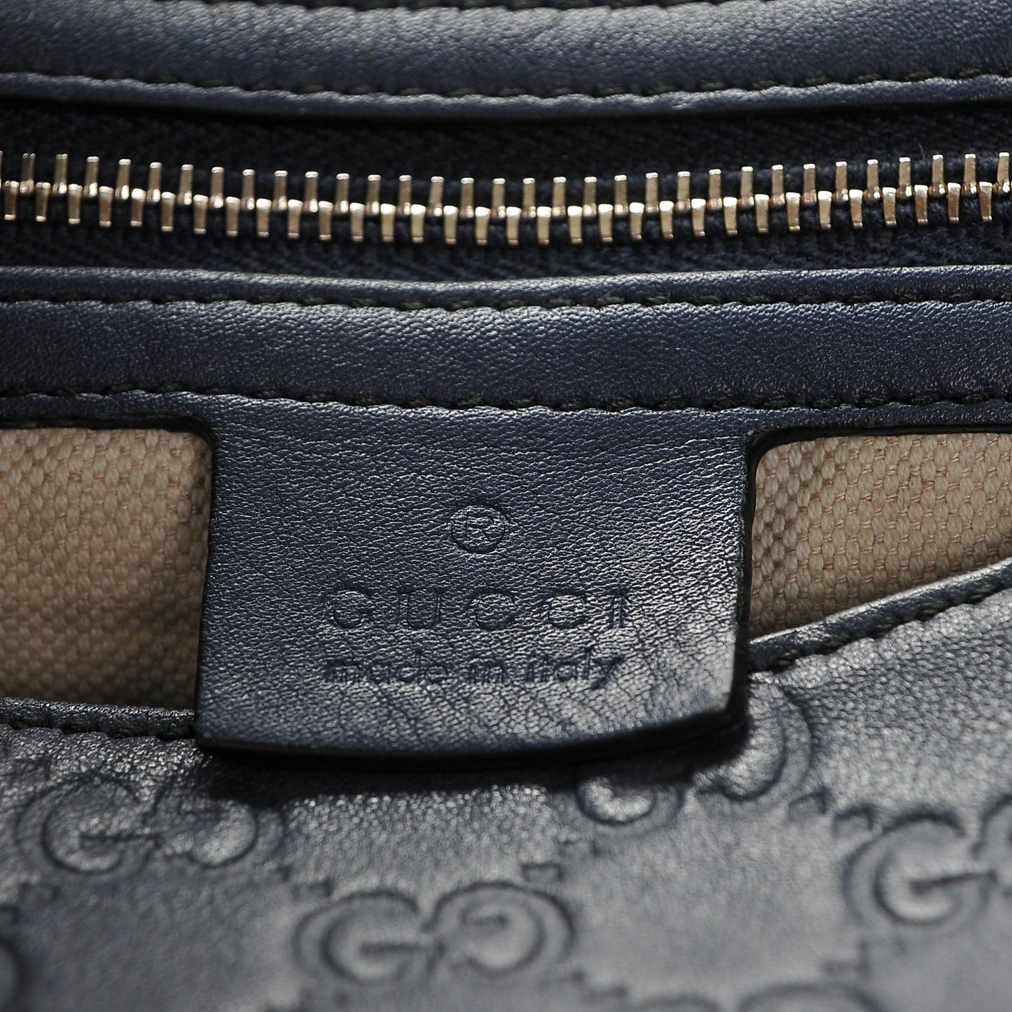 Guccissima Medium Emily Hobo Blue