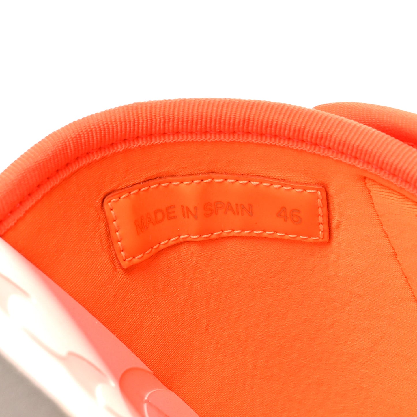 Neoprene Mens Siwa Clip Flat Sandals 46 Fluo Orange