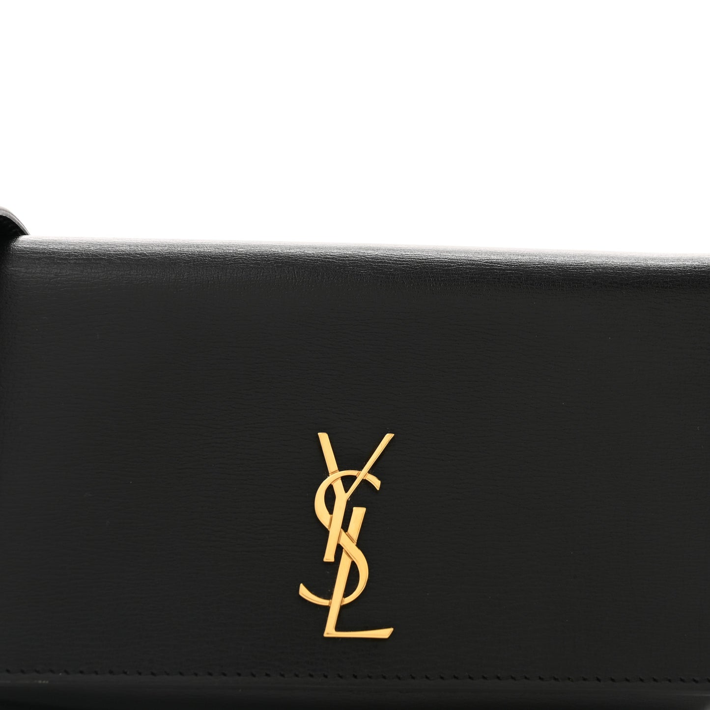 Smooth Calfskin Monogram Phone Holder Crossbody Black