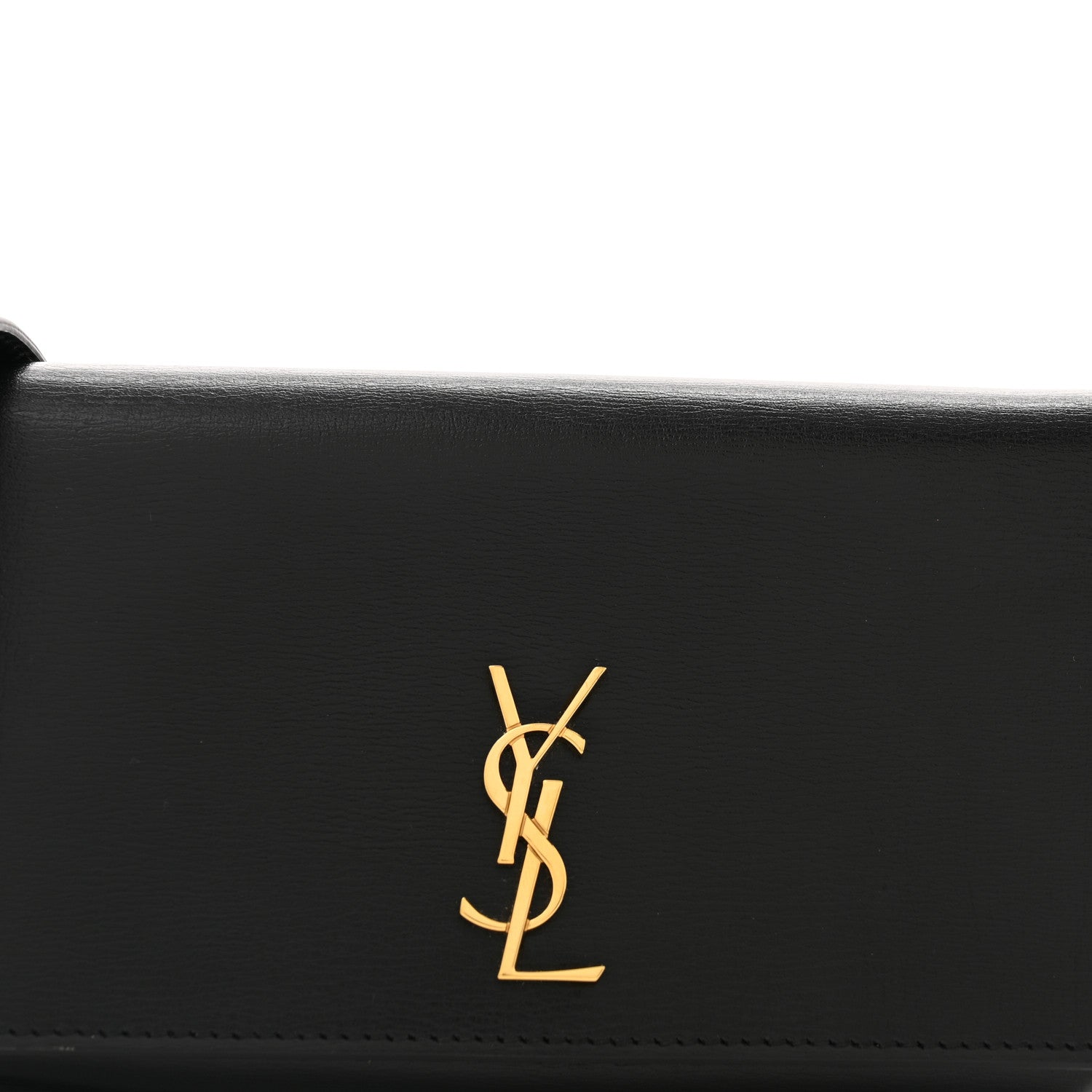 Saint Laurent Smooth Calfskin Monogram Phone Holder Crossbody Black 8 of 12