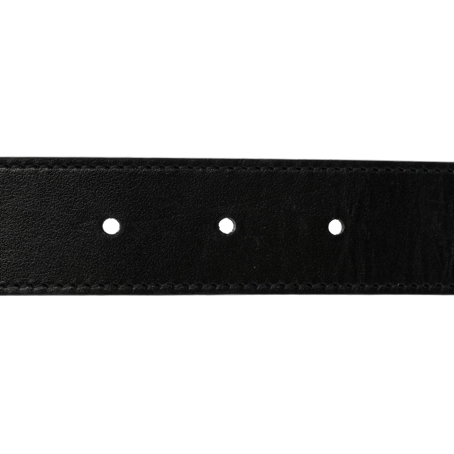 GG Supreme Monogram Plutone Calfskin Double G Reversible 30mm Belt 80 32 Beige Ebony Black