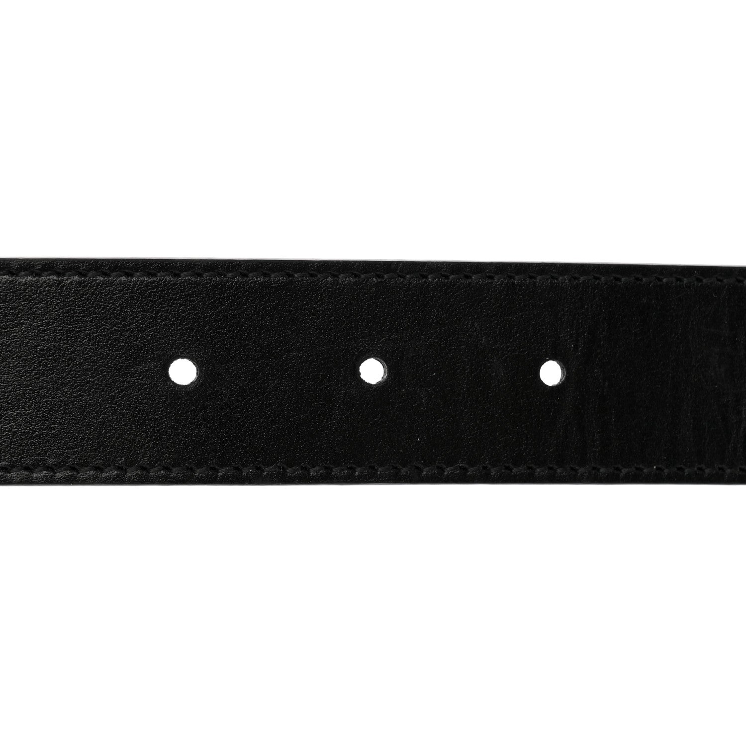 Gucci GG Supreme Monogram Plutone Calfskin Double G Reversible 30mm Belt 80 32 Beige Ebony Black 4 of 9