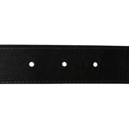 Gucci GG Supreme Monogram Plutone Calfskin Double G Reversible 30mm Belt 80 32 Beige Ebony Black 4 of 9