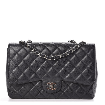 Chanel Caviar Quilted Jumbo Single Flap Black 1 of 13