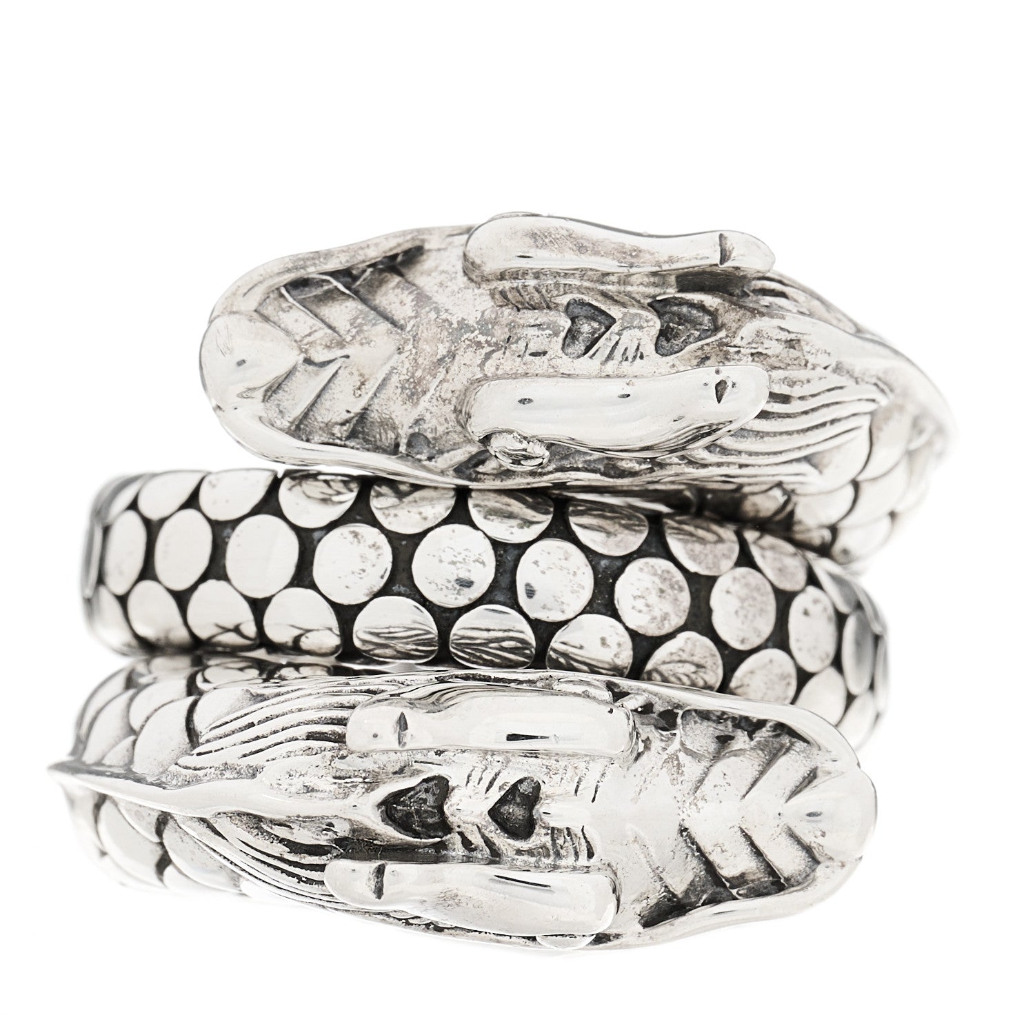 John Hardy Sterling Silver Legends Naga Dragon Coil Ring 53 6.5 4 of 6