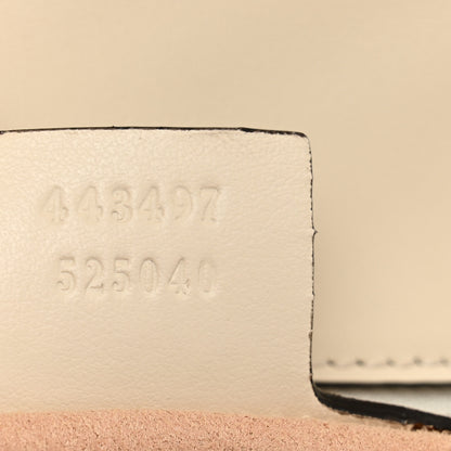 Gucci Calfskin Matelasse Small GG Marmont Shoulder Bag White 7 of 10