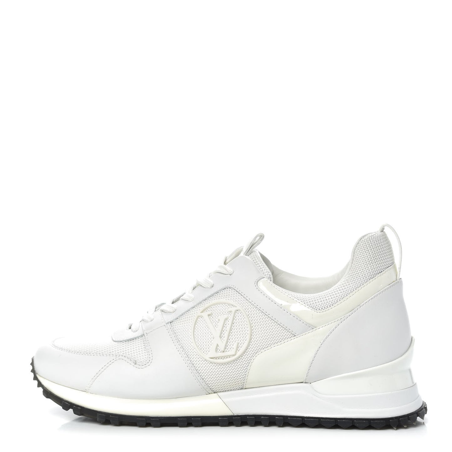 Calfskin Mesh Mens Run Away Sneakers 8.5 White