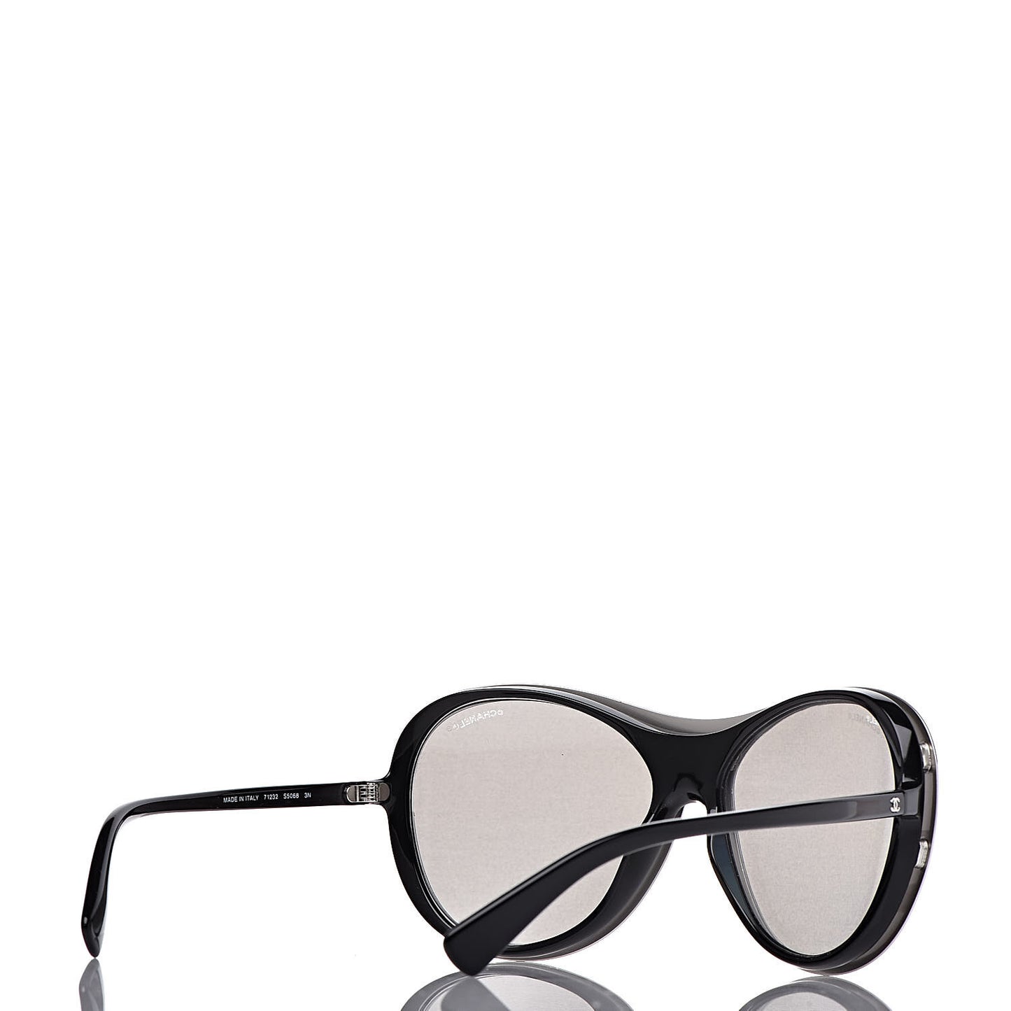 Clip On Sunglasses 71232 Black Grey
