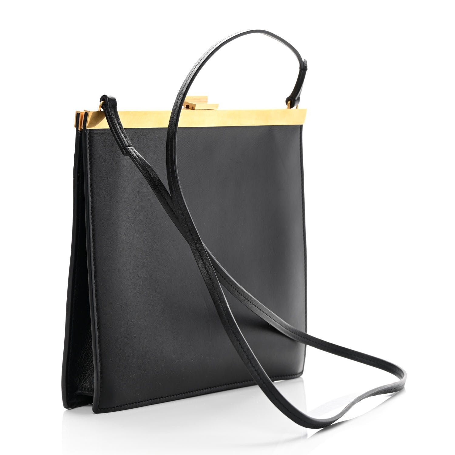 Celine Smooth Calfskin Mini Clasp Bag Black 3 of 14
