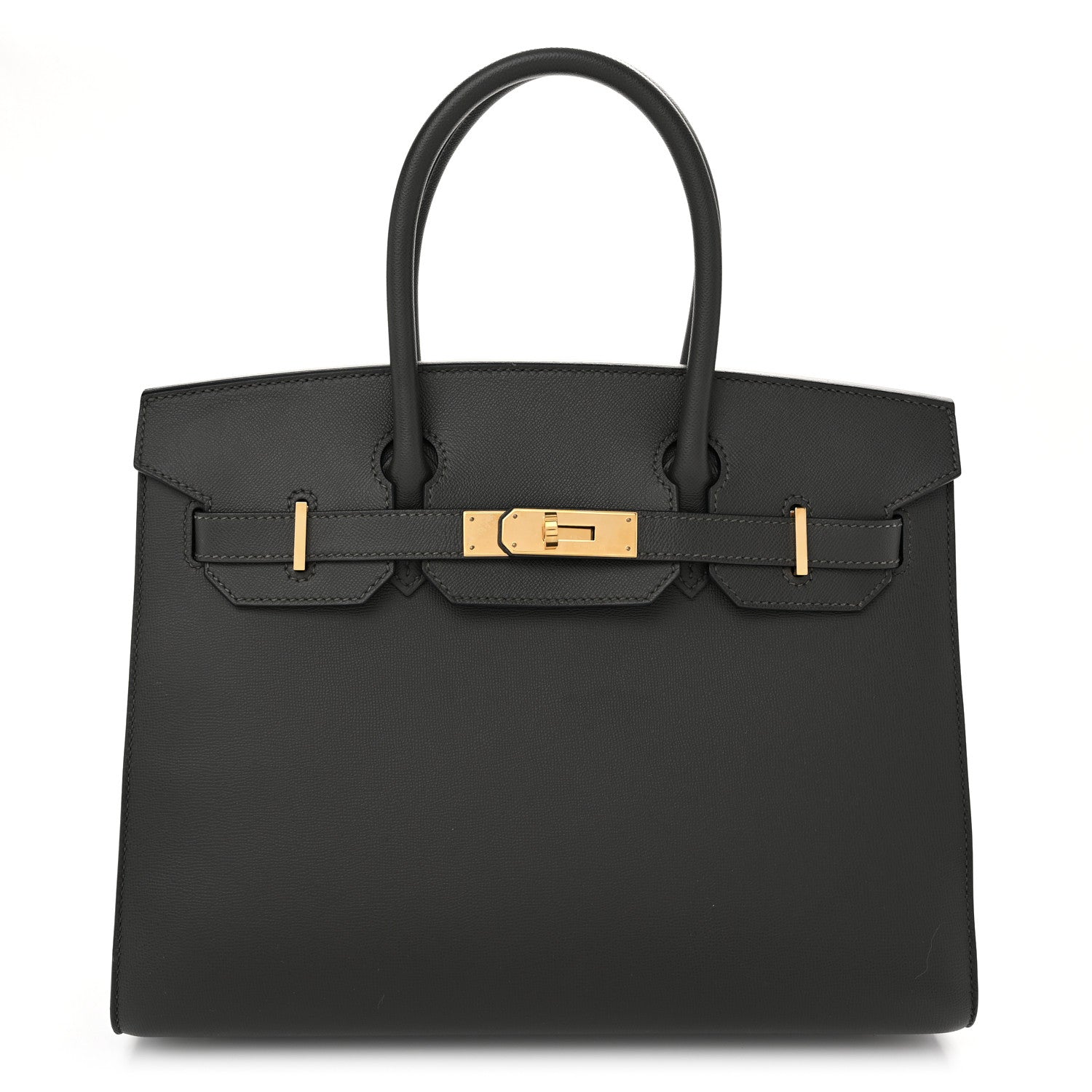 Hermes Madame Calfskin Birkin Sellier 30 Graphite 1 of 12