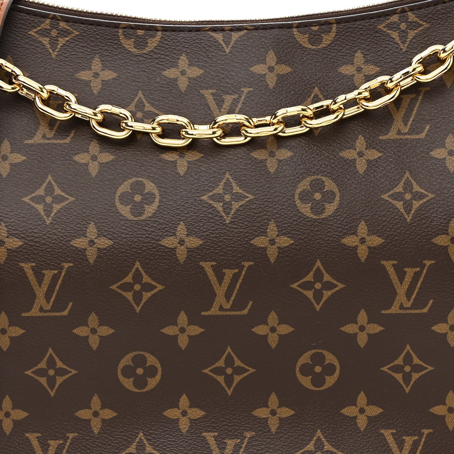 Reverse Monogram Loop Hobo