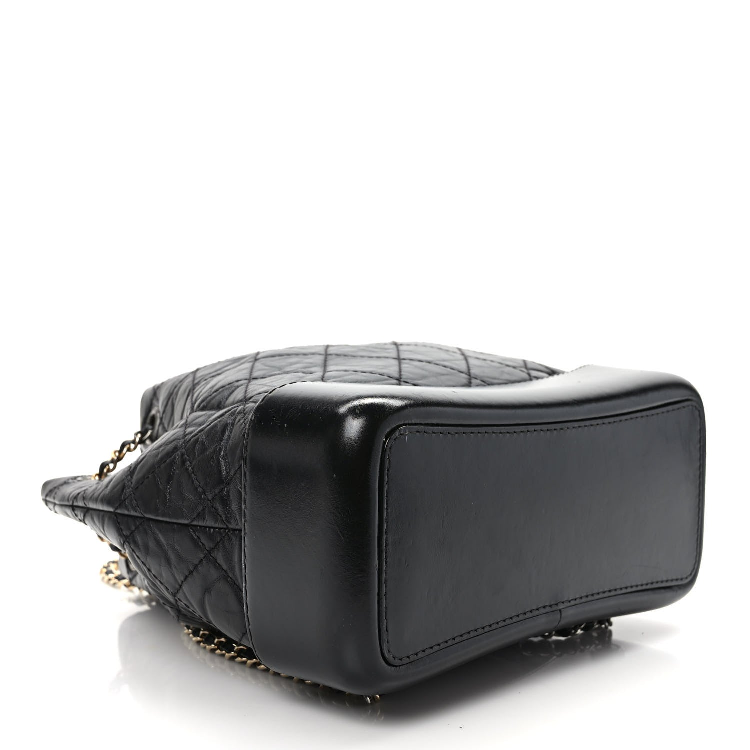 Chanel Aged Calfskin Quilted Small Gabrielle Backpack Black 4 of 9