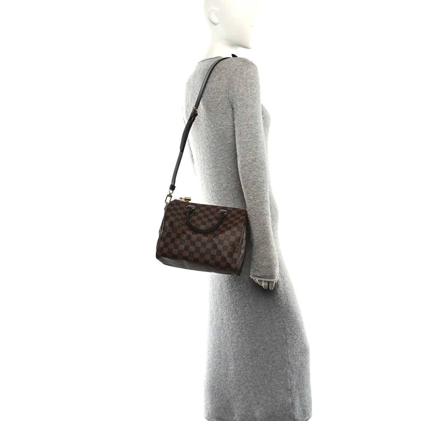 Damier Ebene Speedy Bandouliere 25
