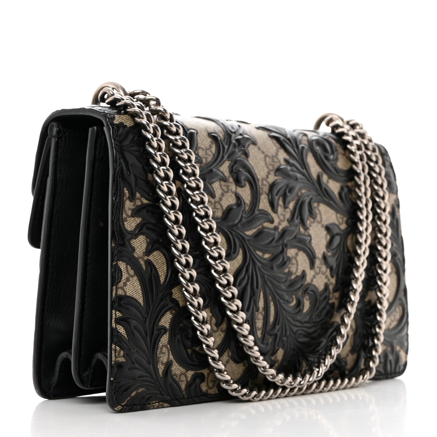 Gucci GG Supreme Monogram Arabesque Small Dionysus Shoulder Bag Black 3 of 10